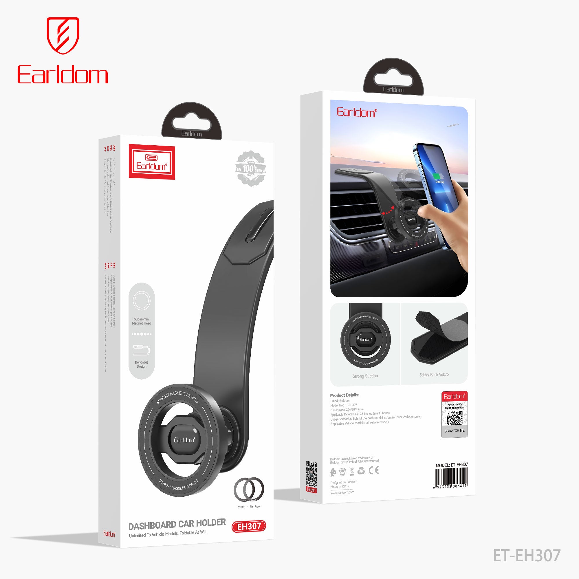 Dashboard behind the vehicle screen Magnet holder Dashboard behind the vehicle screen Magnet holder